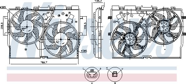 Nissens 850115 - Ventola, Raffreddamento motore autozon.pro