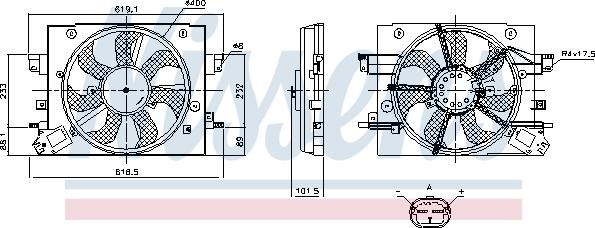 Nissens 850110 - Ventola, Raffreddamento motore autozon.pro