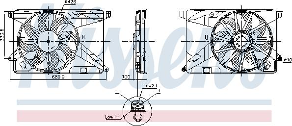 Nissens 850124 - Ventola, Raffreddamento motore autozon.pro