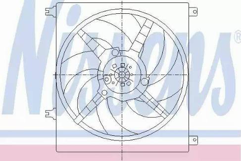 Nissens 85025 - Ventola, Raffreddamento motore autozon.pro