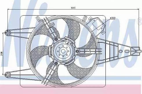 Nissens 85100 - Ventola, Raffreddamento motore autozon.pro