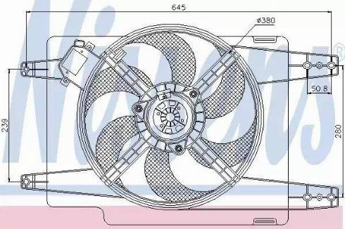 Nissens 85108 - Ventola, Raffreddamento motore autozon.pro