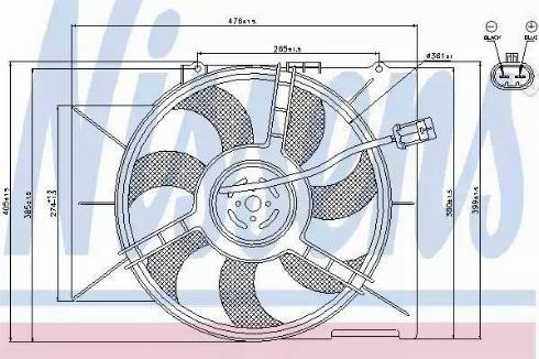 Nissens 85182 - Ventola, Raffreddamento motore autozon.pro