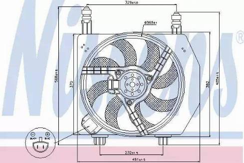 Nissens 85171 - Ventola, Raffreddamento motore autozon.pro