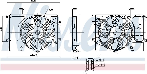 Nissens 85897 - Ventola, Raffreddamento motore autozon.pro