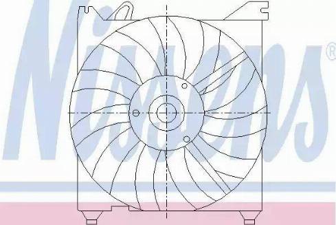 Nissens 85374 - Ventola, Raffreddamento motore autozon.pro