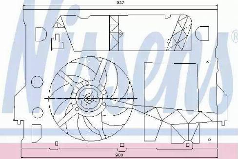 Nissens 85244 - Ventola, Raffreddamento motore autozon.pro