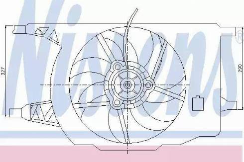 Nissens 85256 - Ventola, Raffreddamento motore autozon.pro