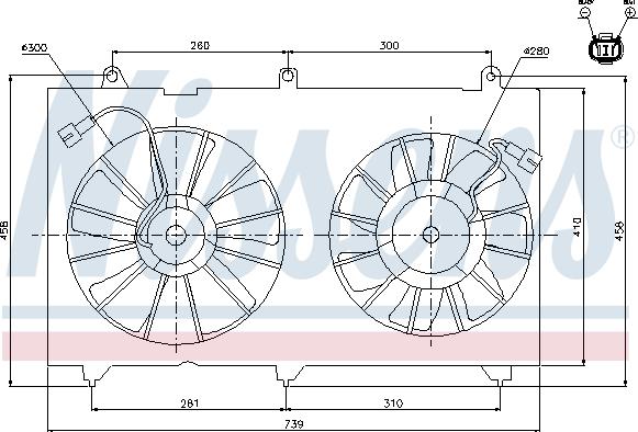 Nissens 85269 - Ventola, Raffreddamento motore autozon.pro