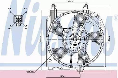 Nissens 85282 - Ventola, Condensatore climatizzatore autozon.pro