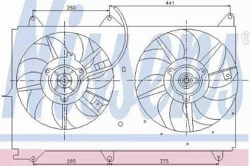 Nissens 85237 - Ventola, Raffreddamento motore autozon.pro