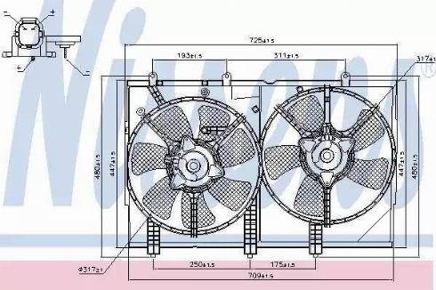 Nissens 85276 - Ventola, Raffreddamento motore autozon.pro