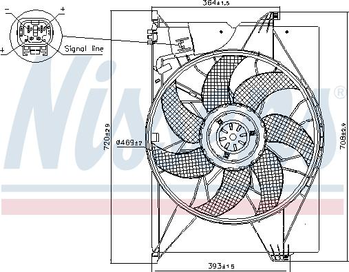 Nissens 85741 - Ventola, Raffreddamento motore autozon.pro