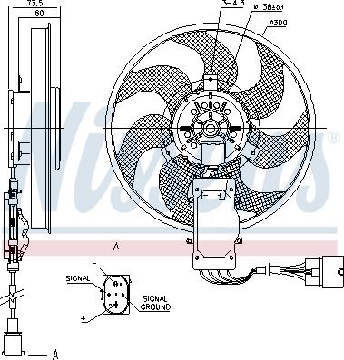 Nissens 85730 - Ventola, Raffreddamento motore autozon.pro