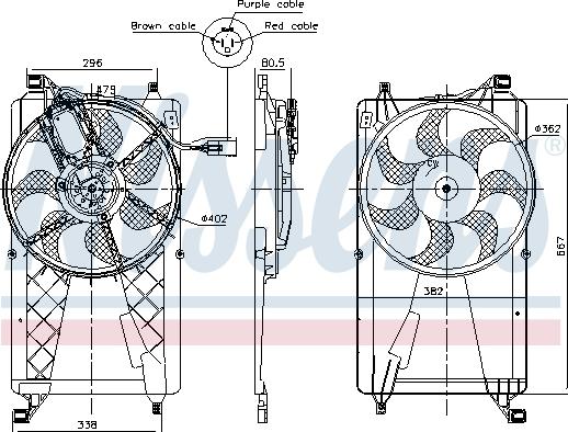 Nissens 85772 - Ventola, Raffreddamento motore autozon.pro