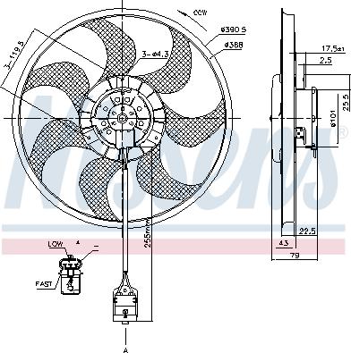 Nissens 85777 - Ventola, Raffreddamento motore autozon.pro