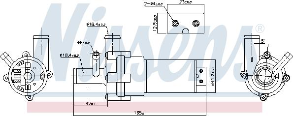 Nissens 831055 - Pompa acqua autozon.pro