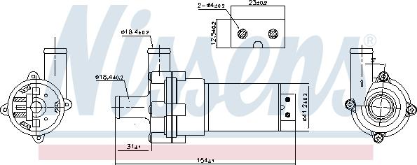 Nissens 831050 - Pompa acqua autozon.pro