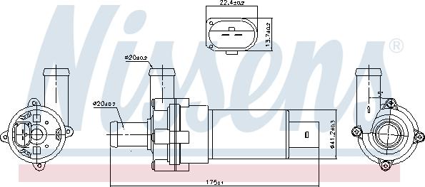 Nissens 831053 - Pompa acqua autozon.pro