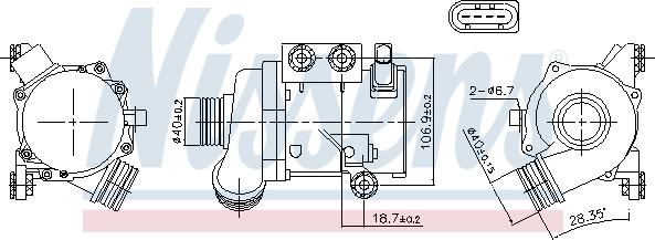 Nissens 831076 - Pompa acqua autozon.pro