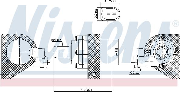 Nissens 832110 - Pompa acqua ausiliaria autozon.pro