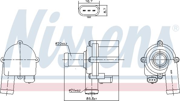 Nissens 832172 - Pompa acqua autozon.pro