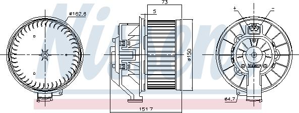 Nissens 87493 - Ventilatore abitacolo autozon.pro