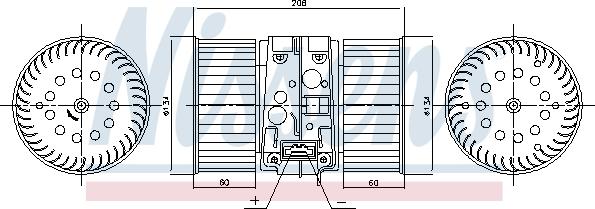 Nissens 87448 - Ventilatore abitacolo autozon.pro