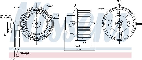 Nissens 87404 - Ventilatore abitacolo autozon.pro