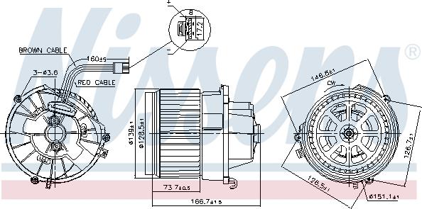 Nissens 87599 - Ventilatore abitacolo autozon.pro