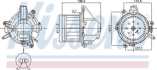 Nissens 87596 - Ventilatore abitacolo autozon.pro