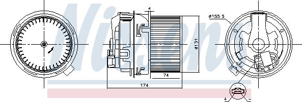 Nissens 87591 - Ventilatore abitacolo autozon.pro