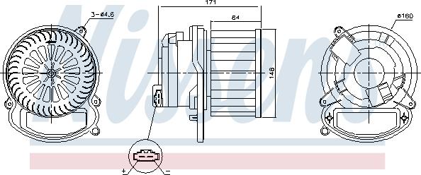 Nissens 87506 - Ventilatore abitacolo autozon.pro