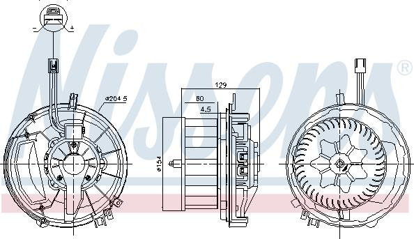 Nissens 87587 - Ventilatore abitacolo autozon.pro