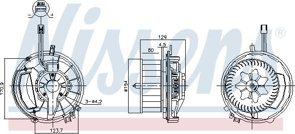 Nissens 87524 - Ventilatore abitacolo autozon.pro