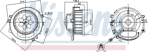 Nissens 87525 - Ventilatore abitacolo autozon.pro