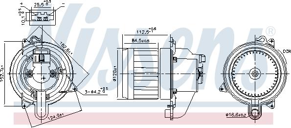 Nissens 87709 - Ventilatore abitacolo autozon.pro