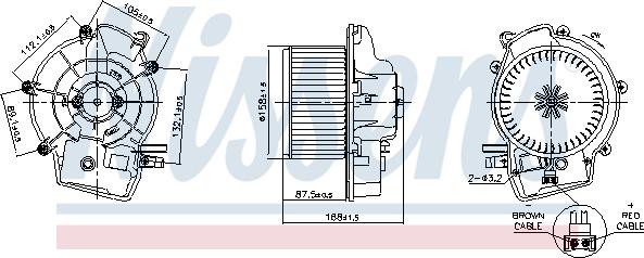 Nissens 87606 - Ventilatore abitacolo autozon.pro