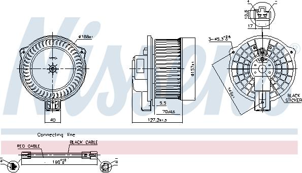 Nissens 87630 - Ventilatore abitacolo autozon.pro