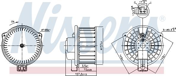 Nissens 87631 - Ventilatore abitacolo autozon.pro