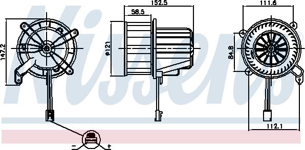 Nissens 87621 - Ventilatore abitacolo autozon.pro