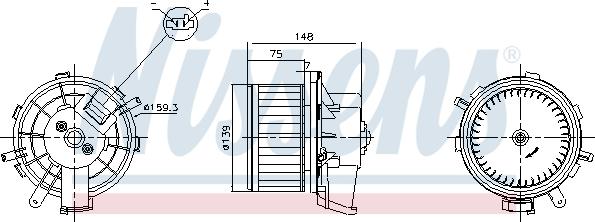 Nissens 87622 - Ventilatore abitacolo autozon.pro