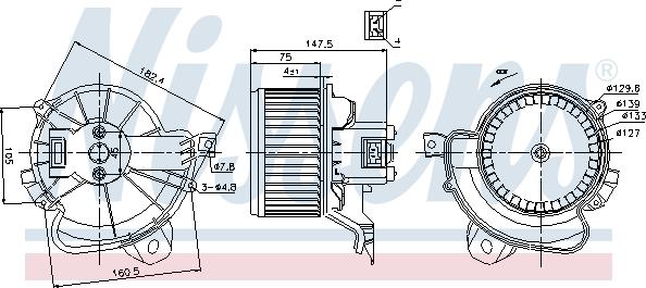 Nissens 87086 - Ventilatore abitacolo autozon.pro