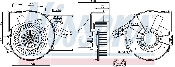 Nissens 87028 - Ventilatore abitacolo autozon.pro