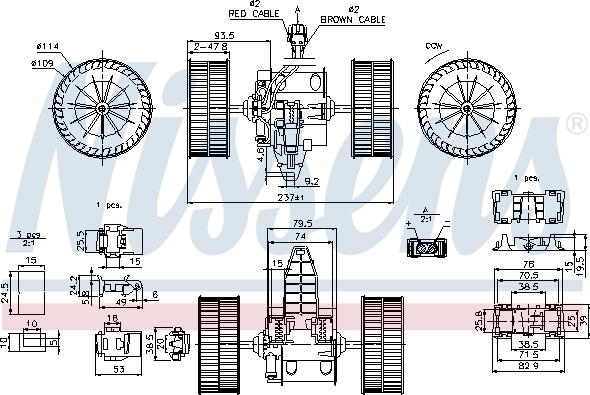 Nissens 87117 - Ventilatore abitacolo autozon.pro