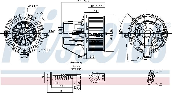 Nissens 87294 - Ventilatore abitacolo autozon.pro