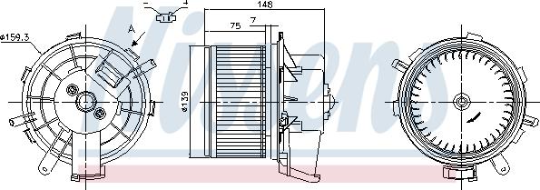 Nissens 87290 - Ventilatore abitacolo autozon.pro