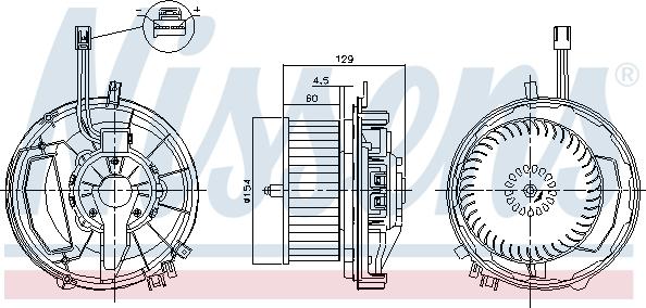 Nissens 87256 - Ventilatore abitacolo autozon.pro