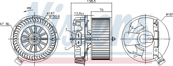 Nissens 87214 - Ventilatore abitacolo autozon.pro