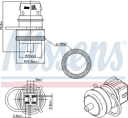 Nissens 207000 - Sensore, Temperatura refrigerante autozon.pro